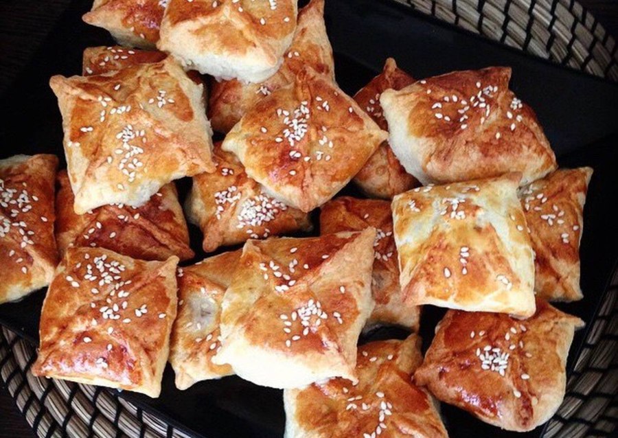 Самса из дрожжевого теста