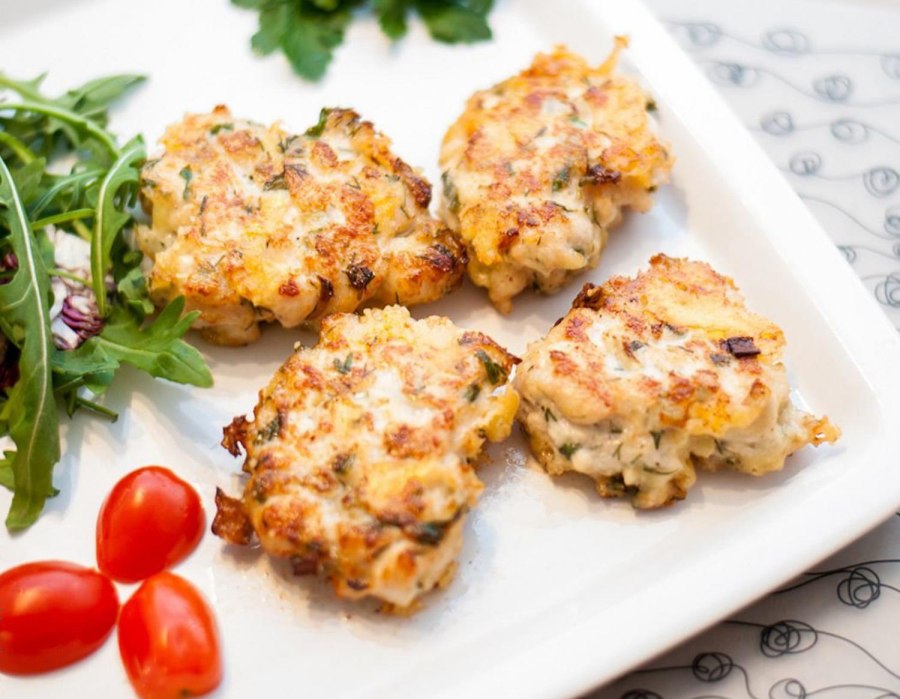 Куриные котлетки с овощами