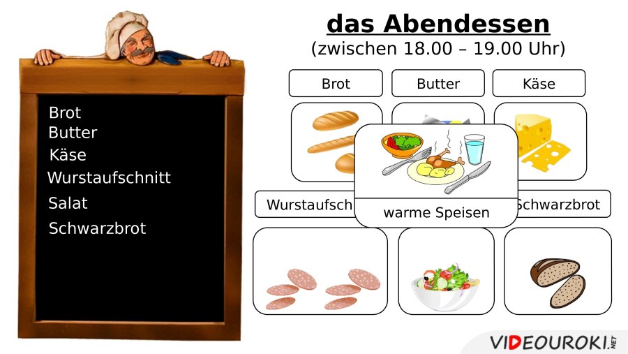 Завтрак обед ужин по немецки