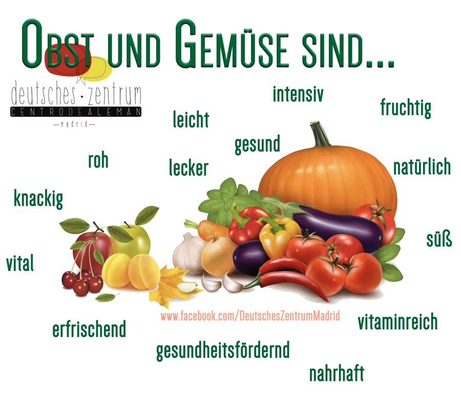 Овощи и фрукты по немецки