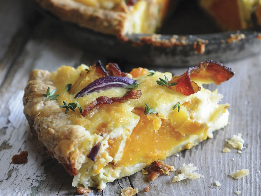 Заливной пирог с тыквой