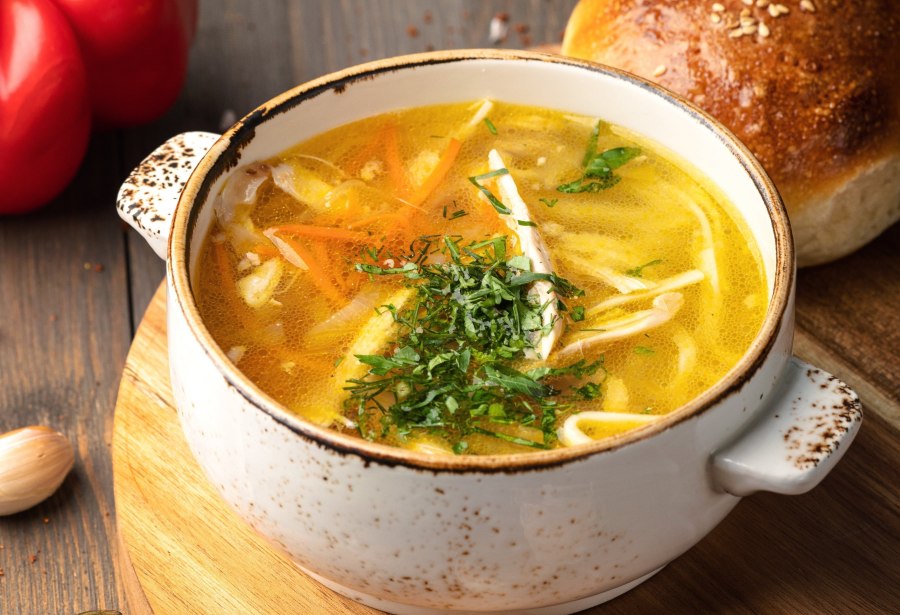 Суп вермишелевый с курицей и картошкой