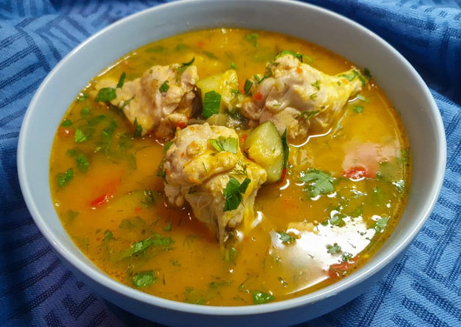 Куриный суп с овощами