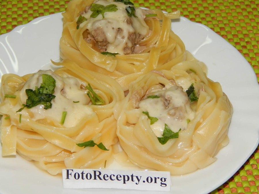 Гнёзда с фаршем