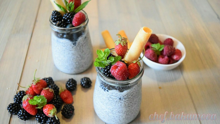 Пудинг с семенами чиа