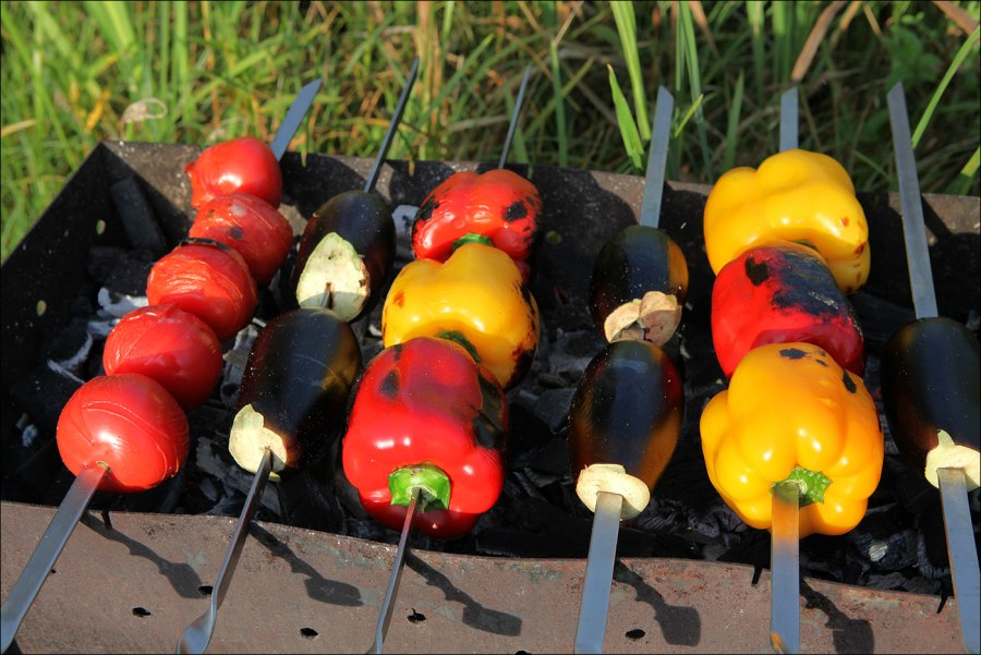 Овощи на костре