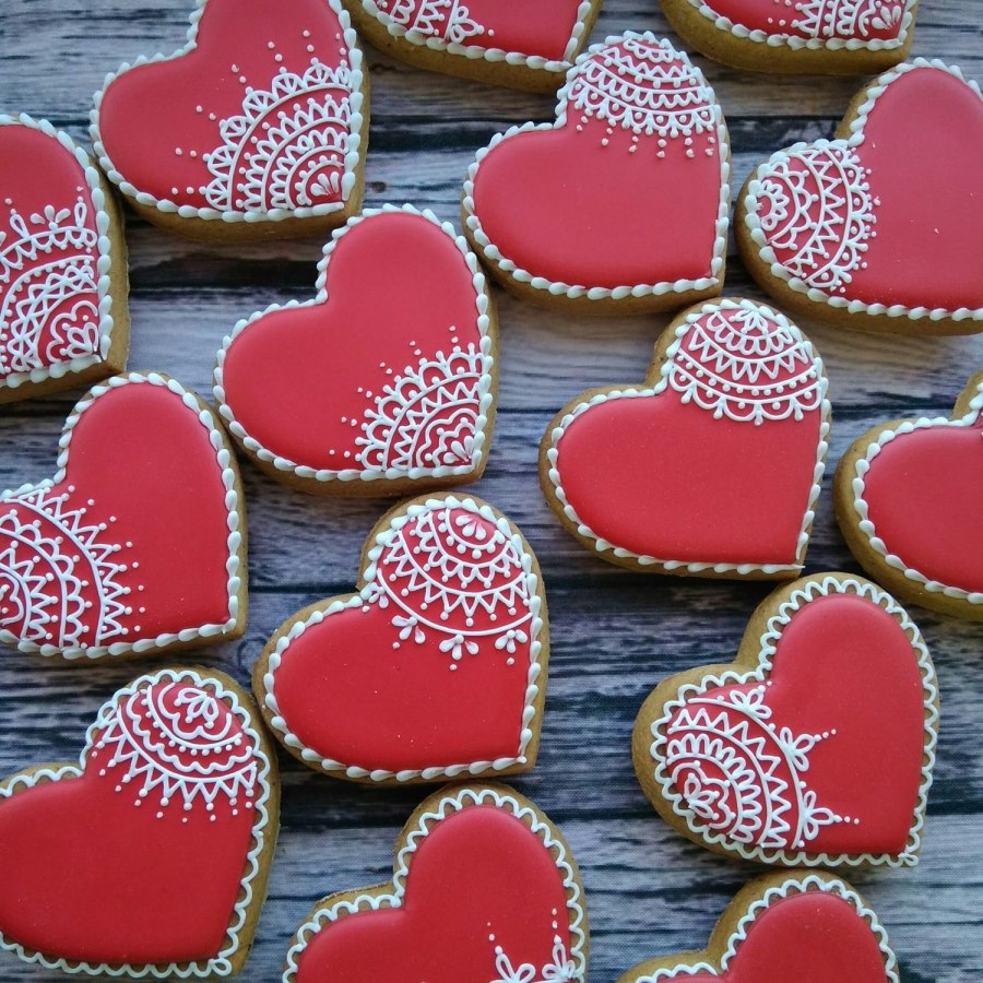 Пряники сердечки