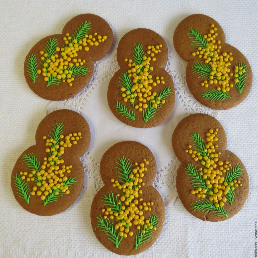 Расписные пряники к 8 марта