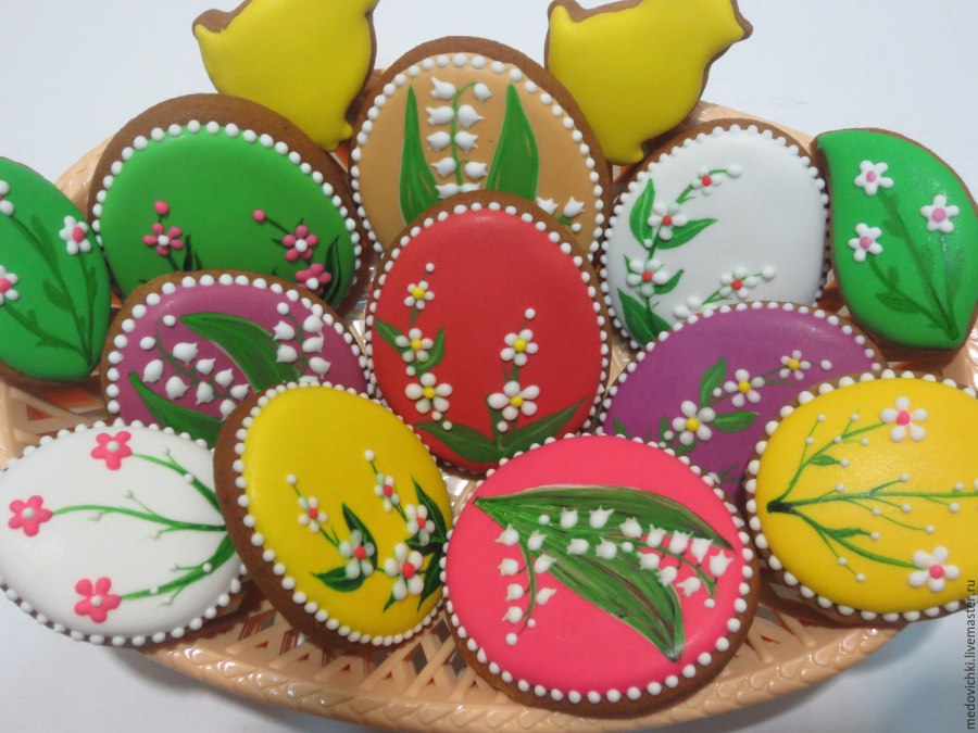 Пряник "яйцо с глазурью"