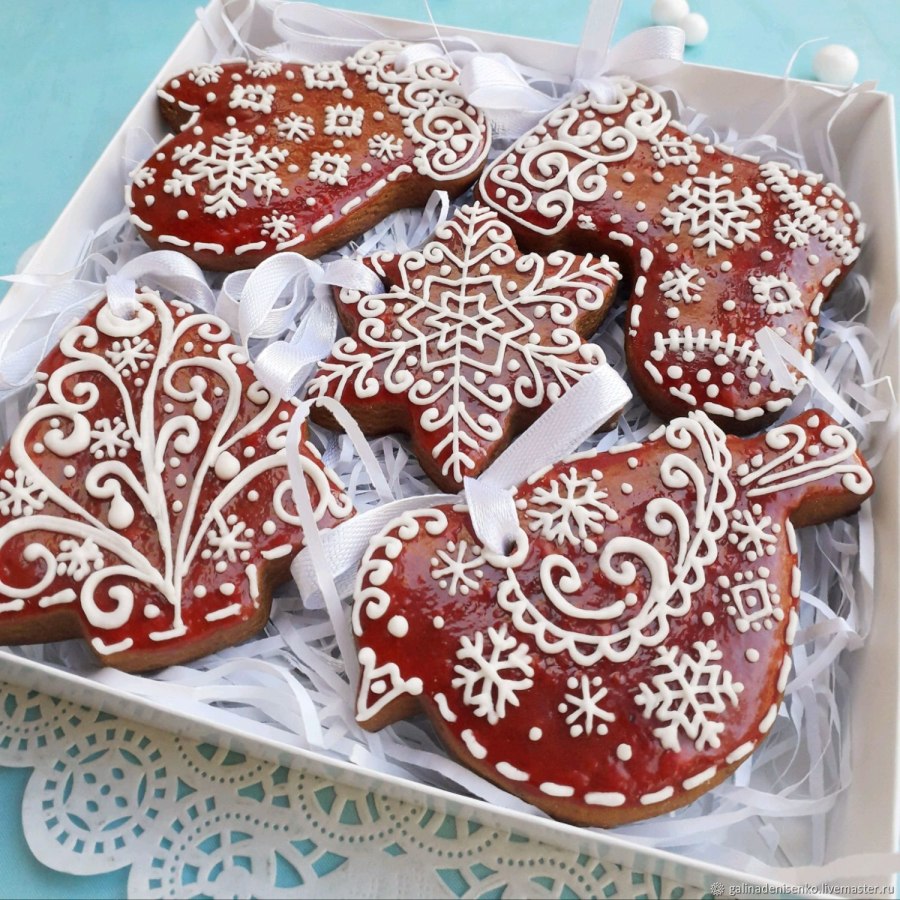 Имбирные пряники роспись глазурью