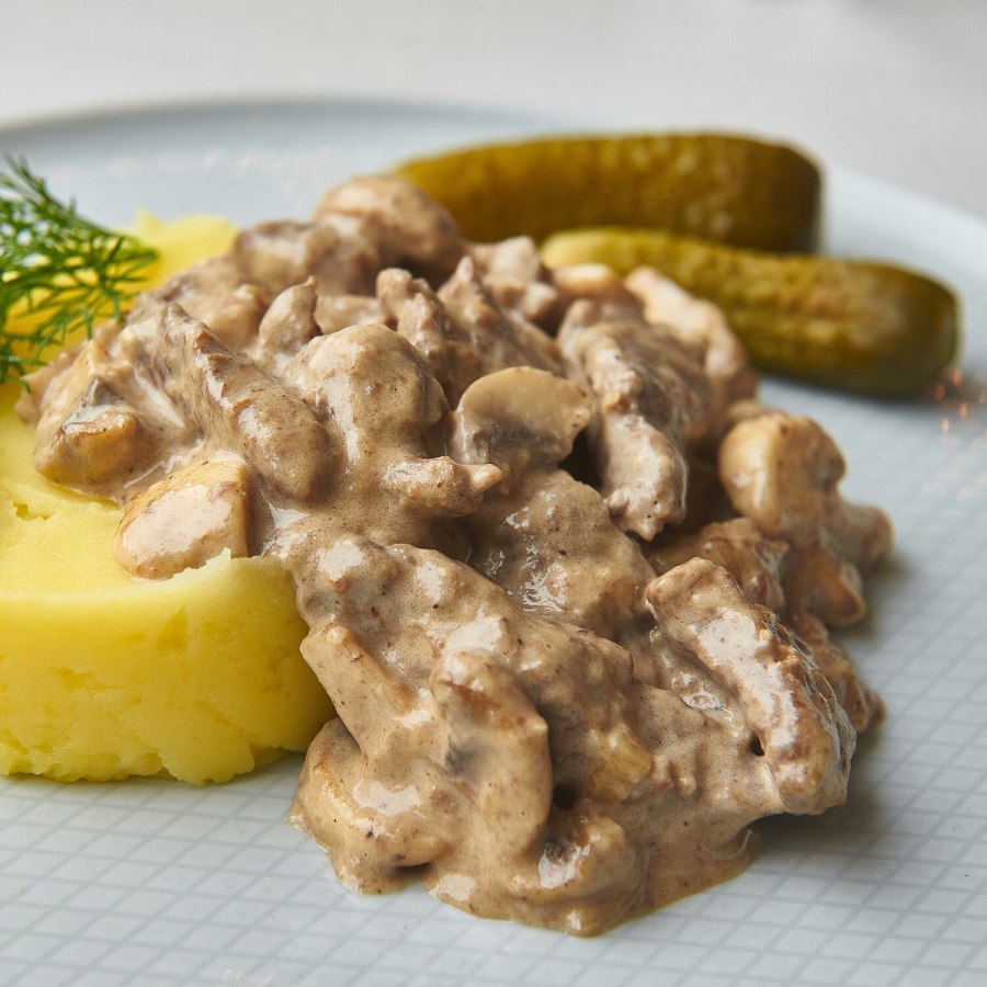 Картофельное пюре с грибами