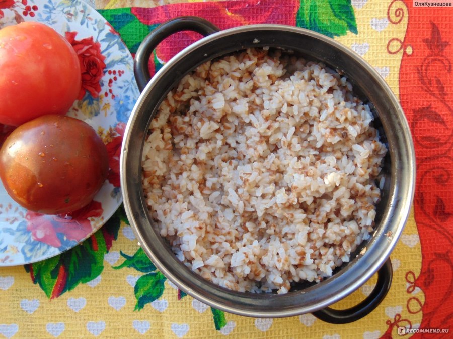 Гречнево рисовая каша