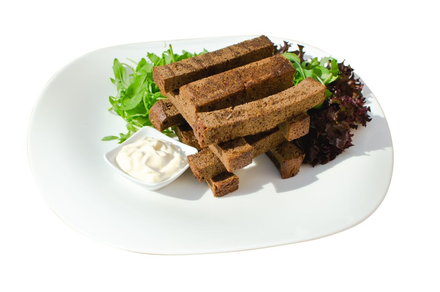 Гренки ржаные с чесноком