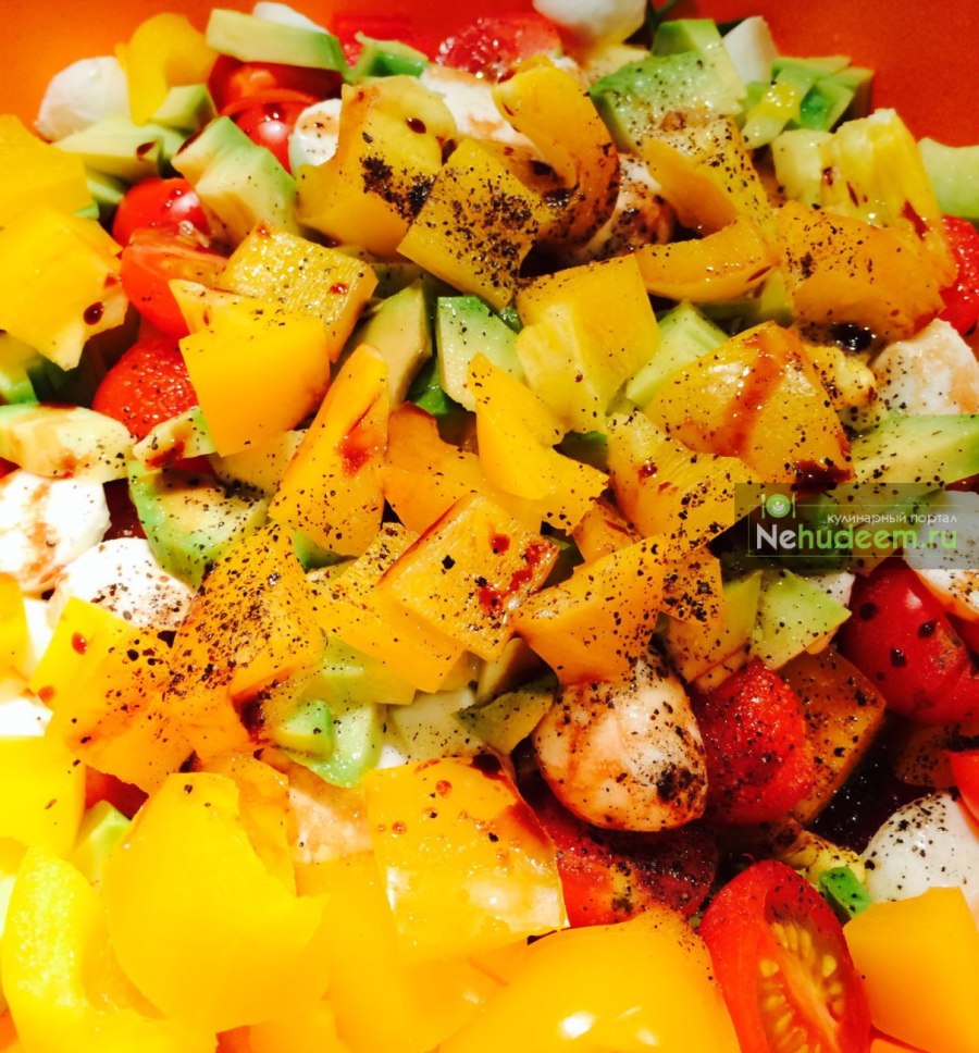 Овощной салат с наршарабом