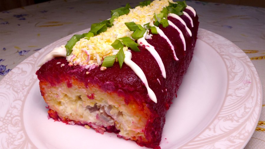 Сельдь под шубой рулетом