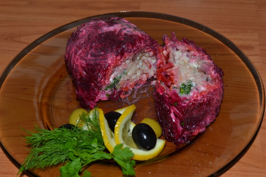 Селёдка под шубой без моркови