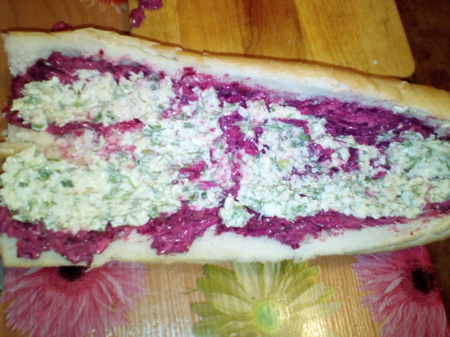 Селедка в батоне