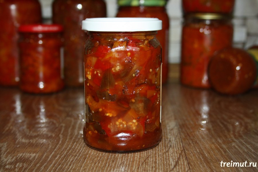 Грузинская кухня баклажанная икра