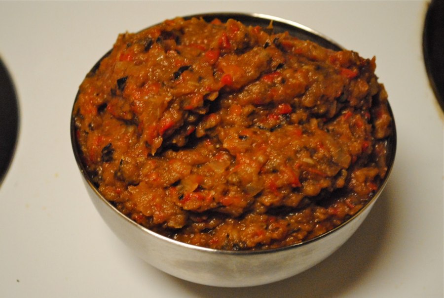 Икра из баклажан поэтапно