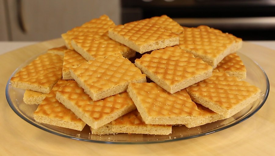 Круглые вафли для торта