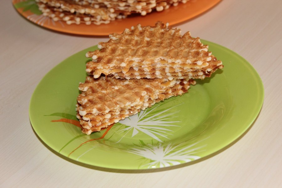 Торт с вафельными коржами