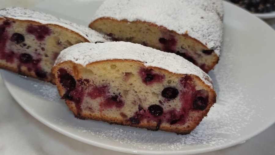 ПП пирог с черной смородиной