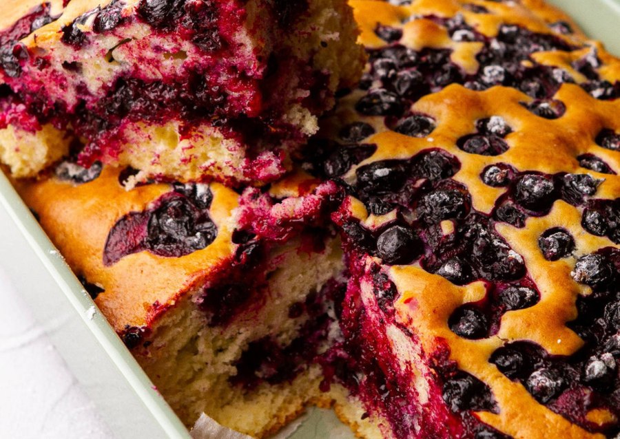 Финский черничный пирог