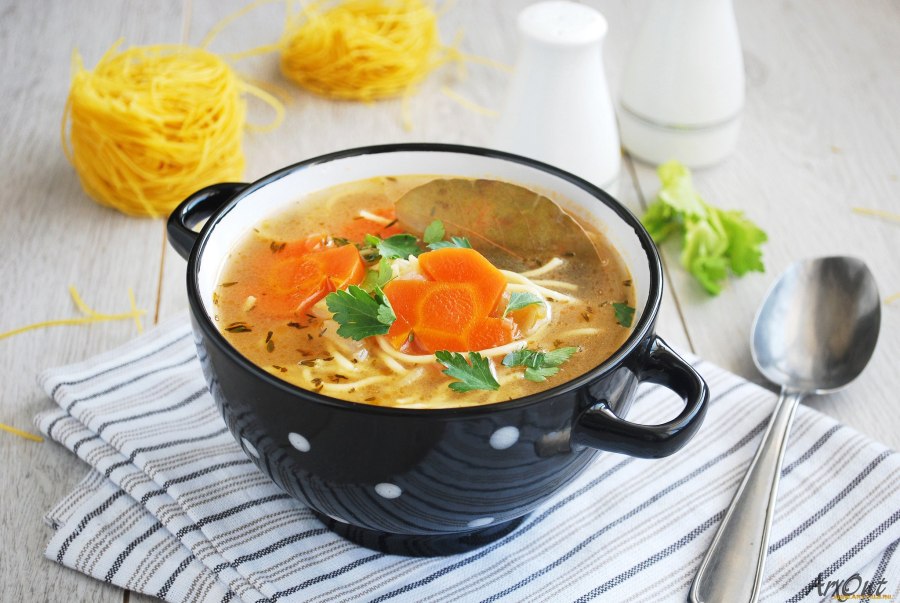 Куриный суп с капеллини