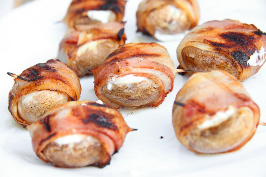 Шампиньоны на гриле