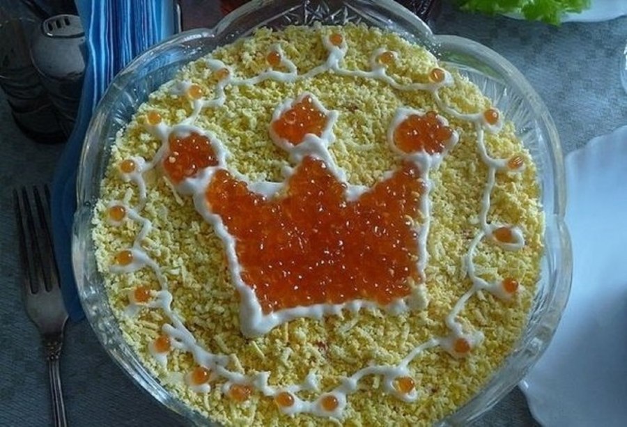 Салат Царский с колбасой