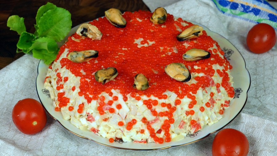 Салат коралловый риф