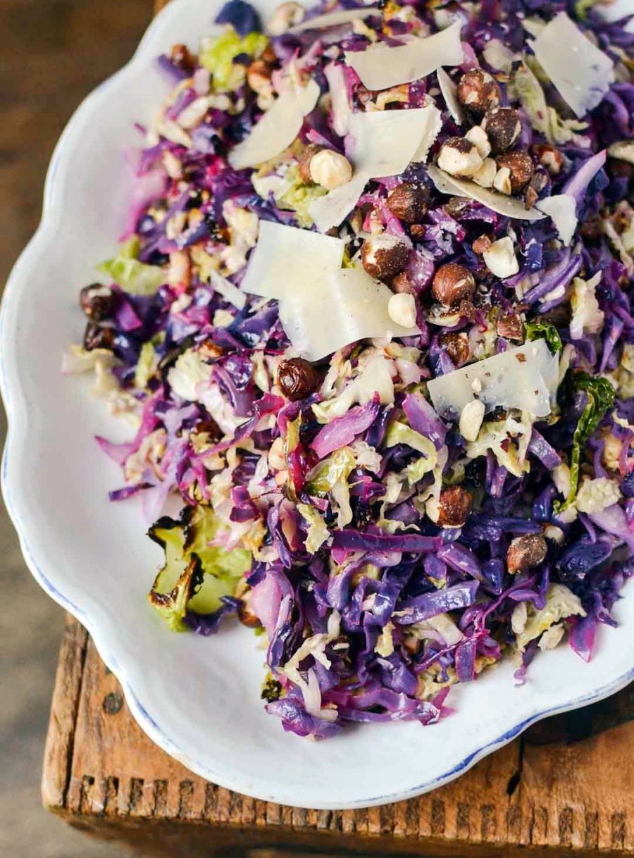 Фиолетовая цветная капуста блюда