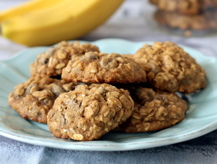 Овсяно банановое печенье