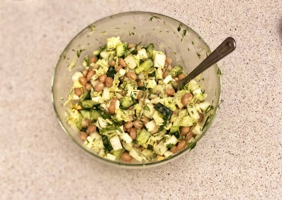 Салат фасоль