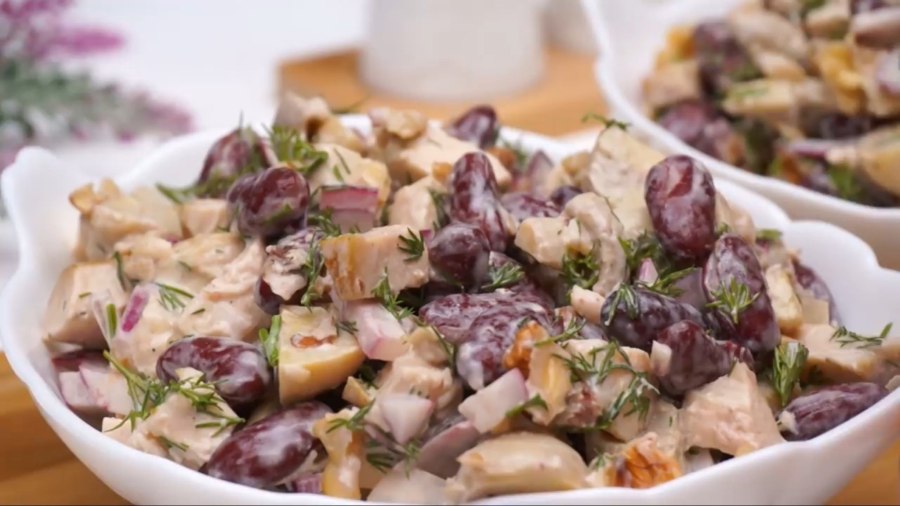 Гарнир с красной фасолью