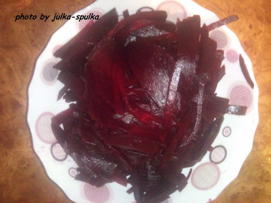 Борщ с варёной свеклой