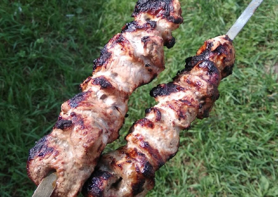 Шашлык в гранатовом соке