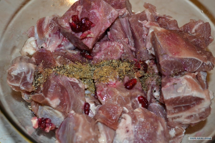 Шашлык в гранатовом соке