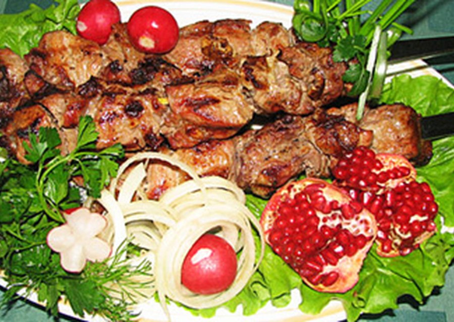 Шашлык из баранины в гранатовом соке