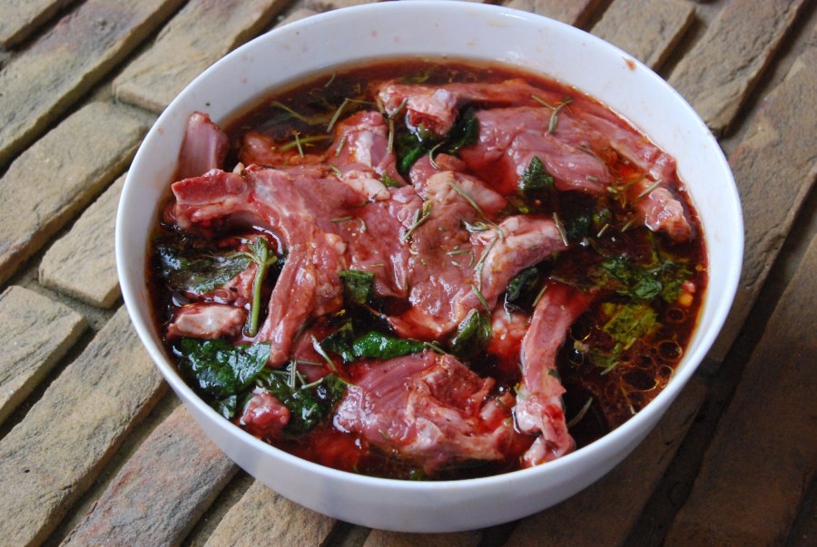 Корейка баранья в маринаде