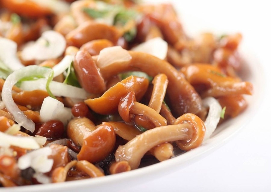 Корейские салаты грибы опята