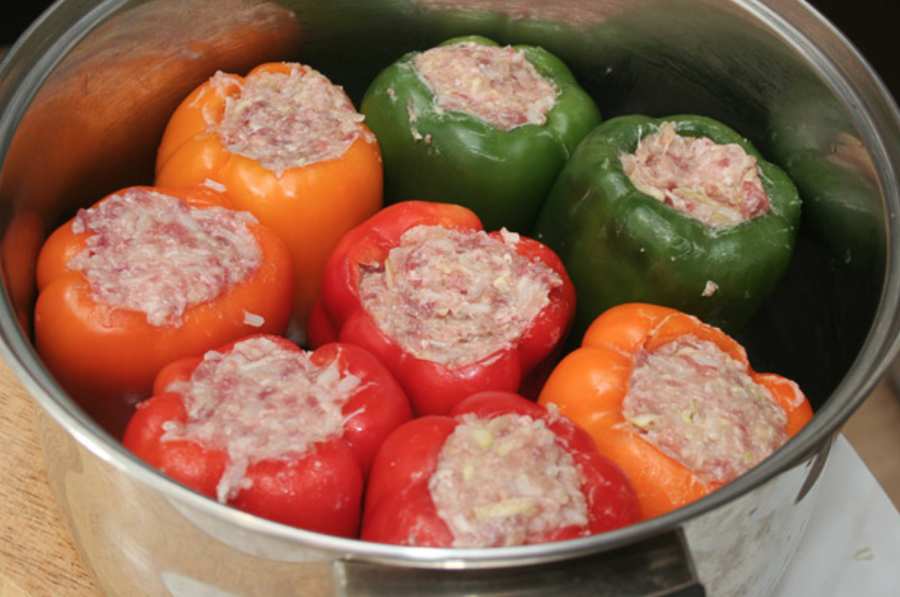 Перец фаршированный мясом