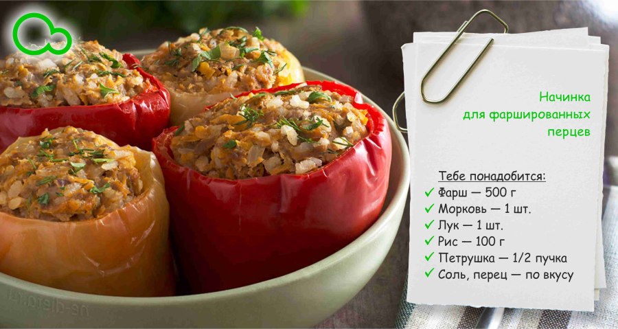 Фаршированные перцы с фаршем