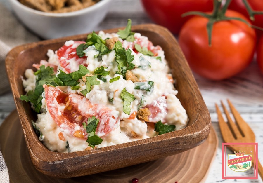 Вкусный салат с брынзой