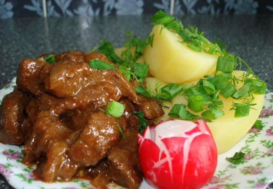 Печёночные оладьи из говяжьей печени