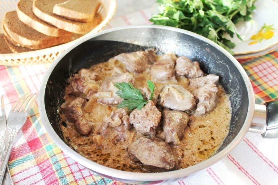 Печень по восточному