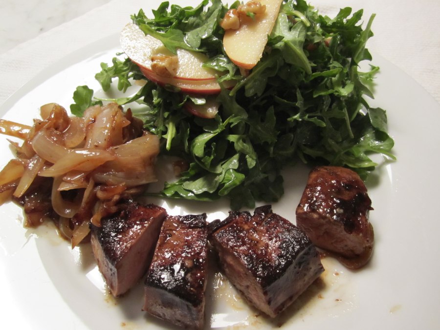 Печень жареная на сковороде