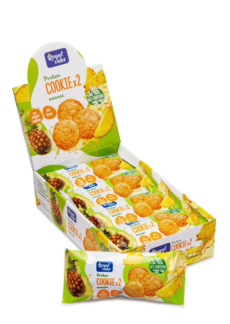 Печенье протеиновое Royal Cake cookie ананас
