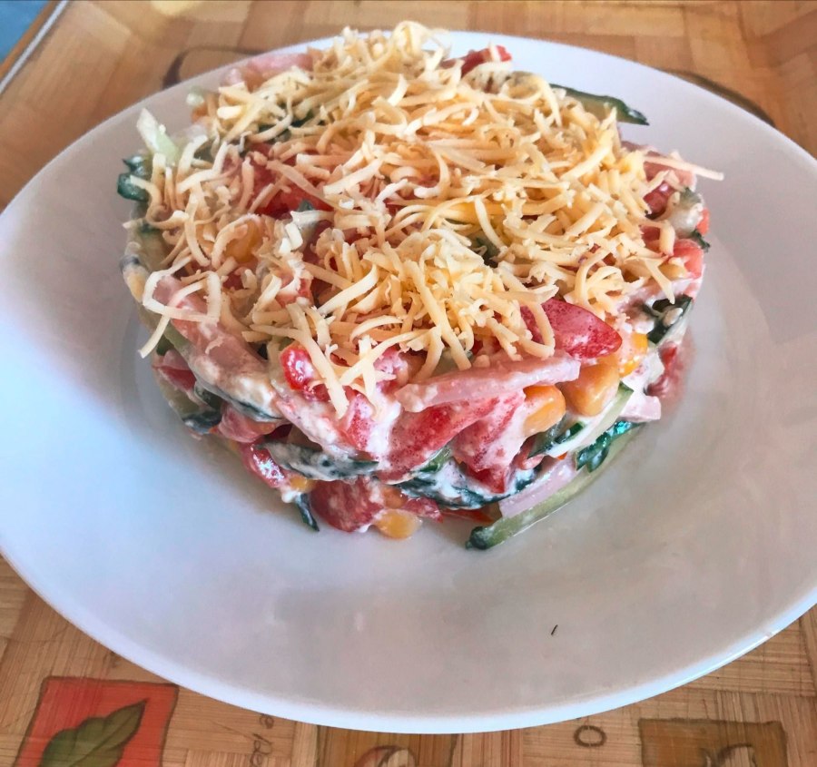 Салат слоеный русская красавица