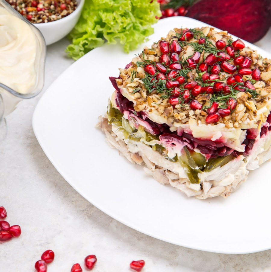 Печеночный салат